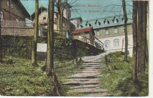 Sächs. Schweiz Rest.a.d. gro. Winterberg gl1913 75.750
