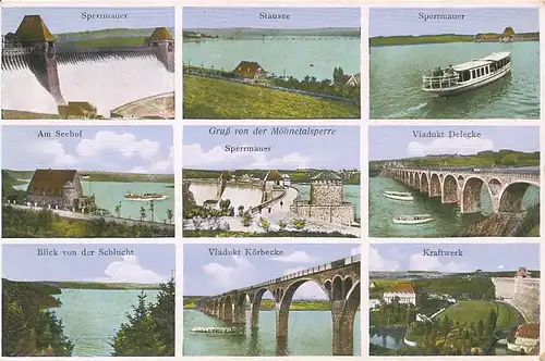 Möhnetalsperre Mehrbildkarte ngl 110.826