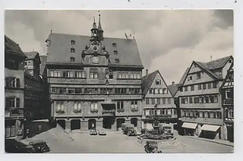 Tübingen Marktplatz mit Rathaus ngl 34.884