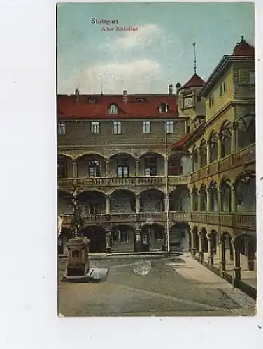 Stuttgart Alter Schloßhof gl1925 43.684