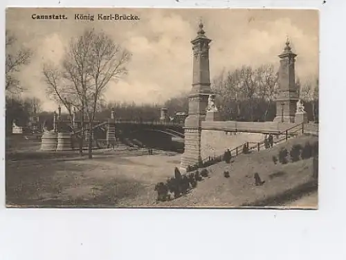 Stuttgart-Cannstatt König Karl-Brücke feldpgl1916 43.061