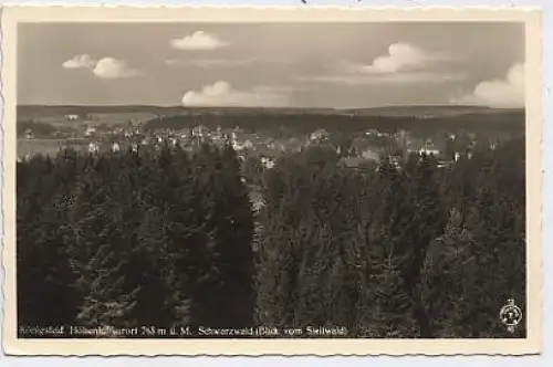 Königsfeld Blick vom Stellwald Fotokarte ngl 38.133