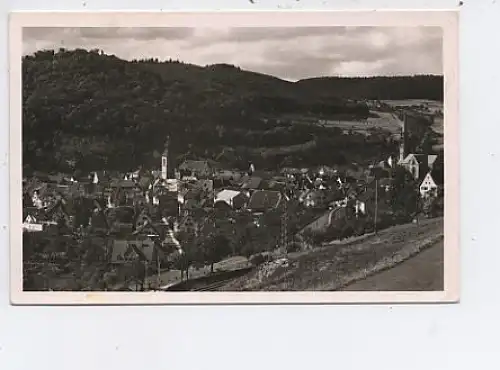 Nagold mit Schloßberg Schwarzwald gl1952 43.424