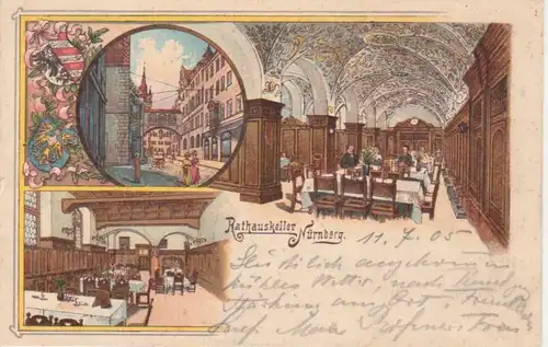 Nürnberg Rathauskeller gl1905 75.041