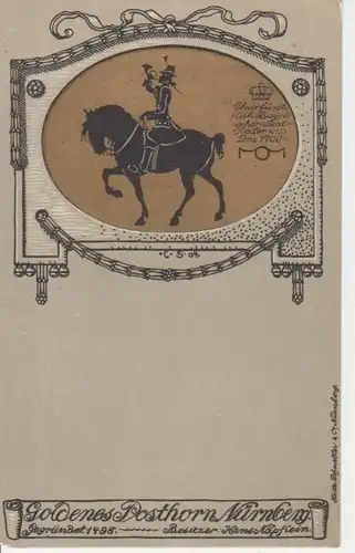 Nürnberg Goldenes Posthorn H. Näpflein gl1922 75.053
