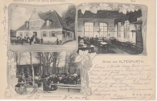 Nürnberg Altenfurth Gasthaus Diana gl1908 75.064