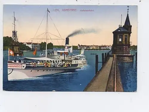 Konstanz a.B. Dampfer fährt ein gl1929 43.031