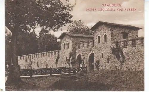 Saalburg Porta Decumana von außen bahnpgl1913 23.935