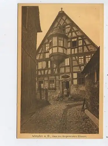 Wimpfen a.B. - Haus des Bürgermeisters ngl 37.792