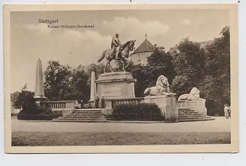 Stuttgart Kaiser-Wilhelm-Denkmal gl1934 34.544