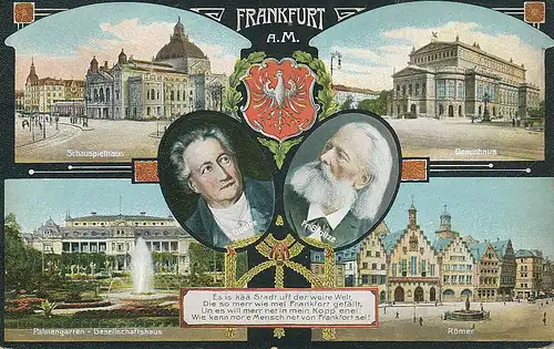 Frankfurt a.M. Teilansichten Goethe Stoltze ngl 132.052