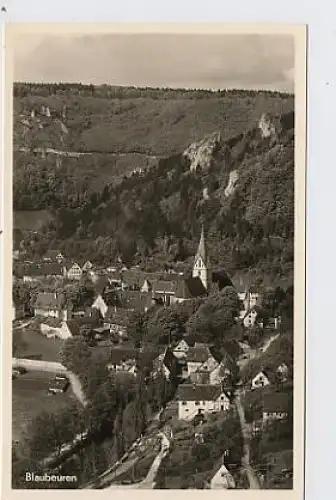 Blaubeuren Gesamtansicht Fotokarte ngl 34.319