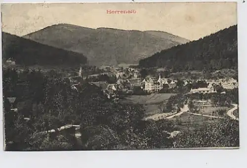 Herrenalb Schwarzwald Gesamtansicht gl1911 34.635