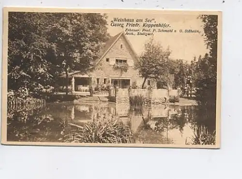 Stuttgart Weinhaus am See Koppenhöfer gl1908 43.133