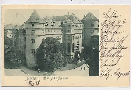 Stuttgart Altes Schloss gl1899 38.036