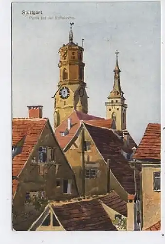 Stuttgart Partie bei der Stiftkirche ngl 38.068