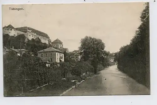 Tübingen Blick vom Neckar aus gl1907 34.485