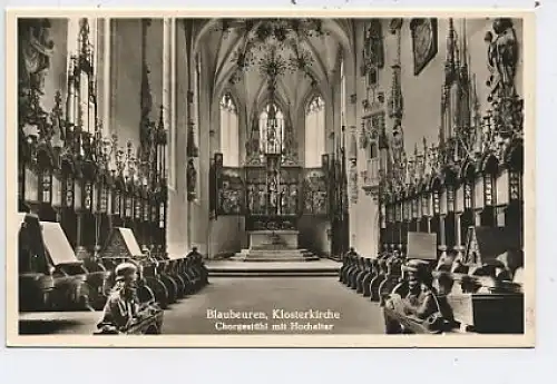 Blaubeuren Klosterkirche Innenansicht ngl 37.942