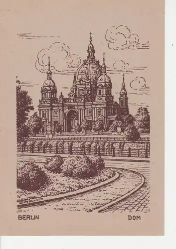 Berlin Dom Zeichnung ngl 75.238