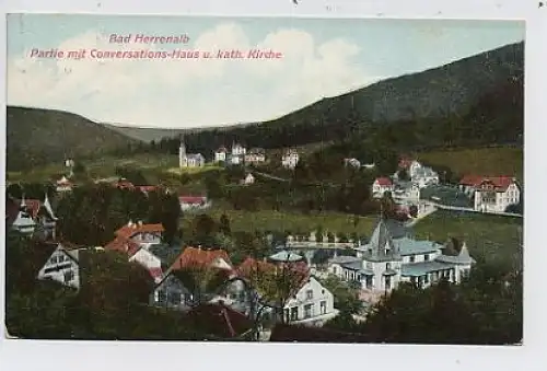 Herrenalb Konversationshaus kath. Kirche gl1907 34.622