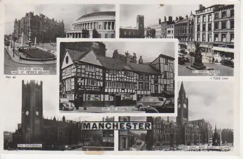 Manchester different spots Mehrbildkarte gl1953 74.675