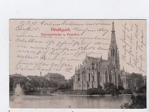 Stuttgart Johanniskirche im Feuersee gl1902 43.628