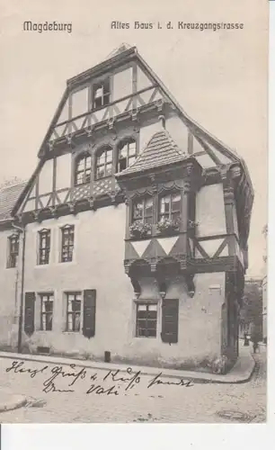 Magdeburg Altes Haus i.d. Kreuzgangstraße gl1907 90.559