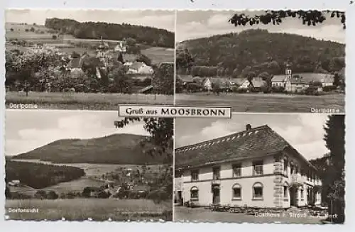 Moosbronn Gasthaus zum Strauß Dorfpartie ngl 34.684