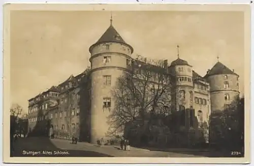 Stuttgart Altes Schloss gl1935 38.189