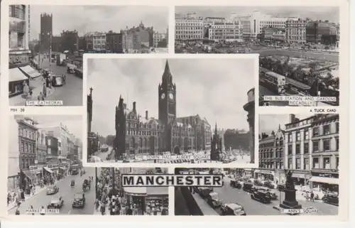 Manchester different spots Mehrbildkarte gl1955 74.674