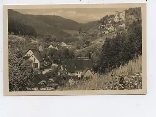 Berneck Schwarzwald Teilansicht gl1931 43.014