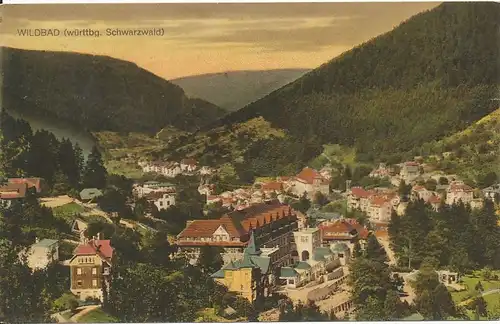 Bad Wildbad Teilpanorama gl1928 133.625