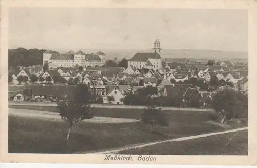 Meßkirch i.B. mit Schloß und Stadtkirche gl1927 65.323