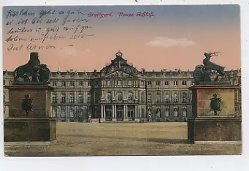 Stuttgart Neues Schloss gl1910 38.040