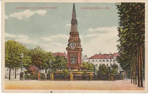 Ludwigshafen a.Rh.Marktplatz Luitpoldbrunnen ngl 49.435