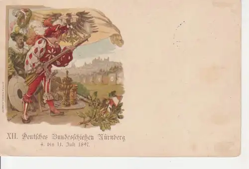 Nürnberg 12. Dt. Bundesschießen 1897 gl1897 74.422