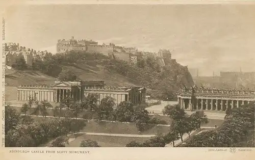 Edinburgh castle from Scott Monument ngl 114.655