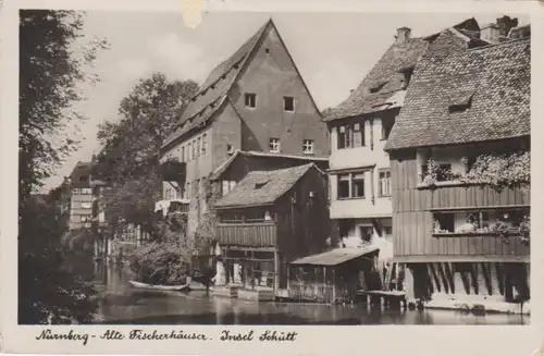 Nürnberg alte Fischerhäuser Insel Schütt gl1943 74.470