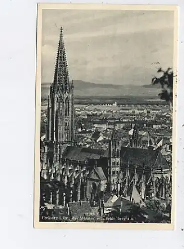 Freiburg i.B. Münster vom Schloßberg aus gl1951 43.568
