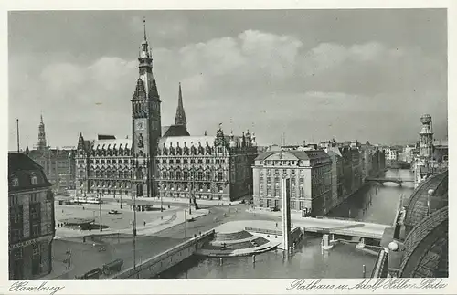 Hamburg Rathaus und Platz ngl 115.771