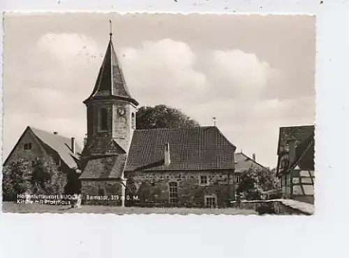 Buoch im Remstal Kirche mit Pfarrhaus gl1962 43.404