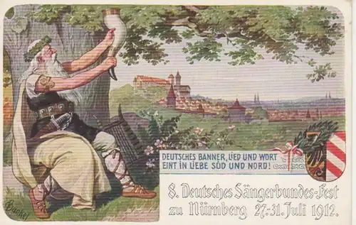 Nürnberg 8. Deutsches Sängerbundesfest 1912 ngl 74.404