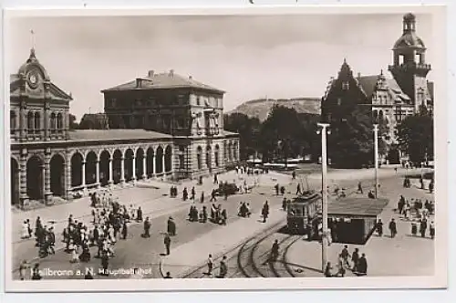 Heilbronn Hauptbahnhof Fotokarte ngl 38.119