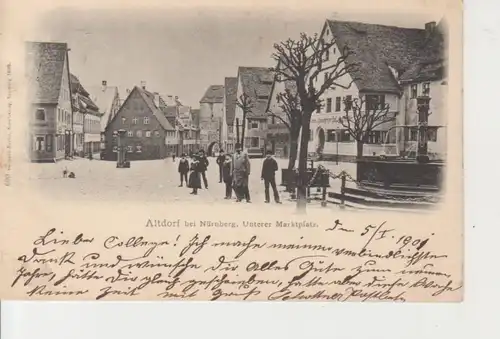 Altdorf bei Nürnberg unterer Marktplatz gl1901 74.906