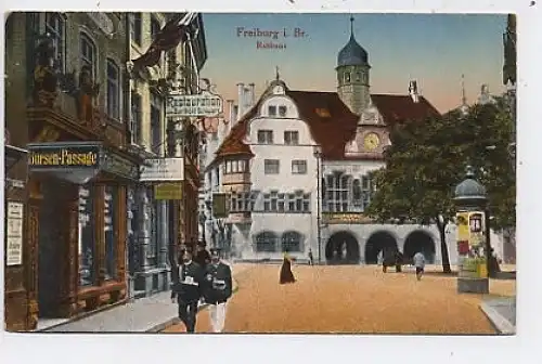 Freiburg i.B. Rathaus Restauration Schwarz ngl 42.104