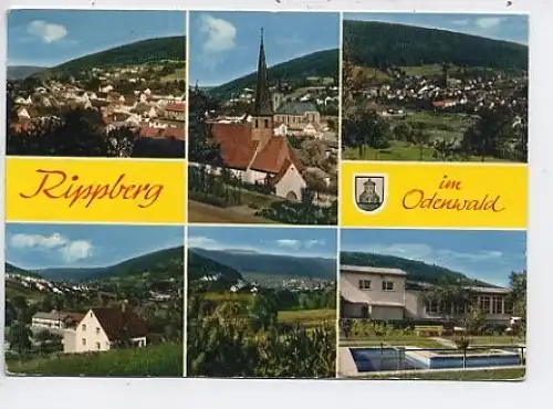 Rippberg im Odenwald Teilansichten gl1973 43.536