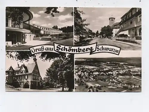 Schömberg Schwarzwald Mehrbildkarte gl1960 42.487