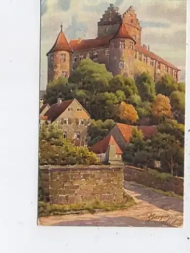 Schloß Meersburg Künstlerkarte V. Marschall ngl 43.729