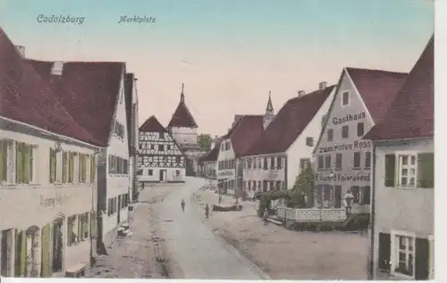 Cadolzburg Marktplatz Gasthaus zum roten gl1909 74.944