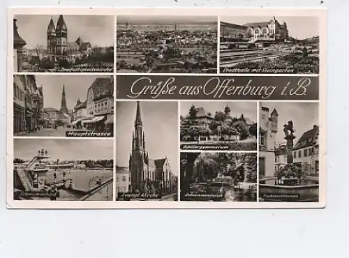 Grüße aus Offenburg i.B. Mehrbildkarte gl1956 43.188